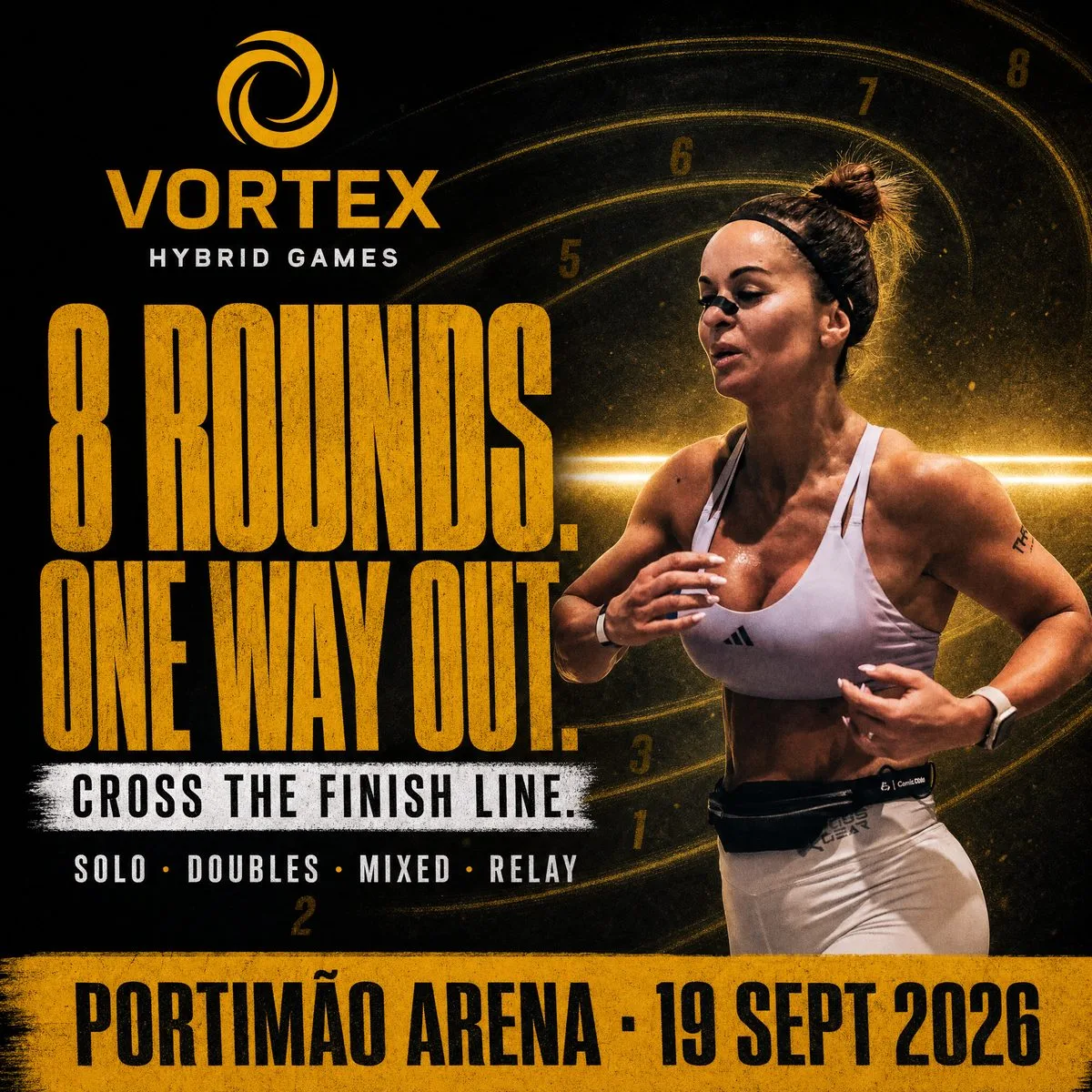 Eight rounds, one way out — solo, doubles, mixed, relay